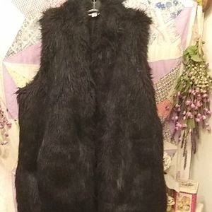 C Vintage Faux Fur Vest